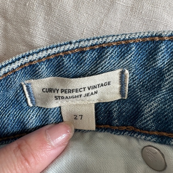 MADEWELL curvy perfect vintage straight jeans 👖 - Picture 4 of 5